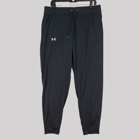 Under Armor Jogger Athletic Sweatpants Pockets & Drawstring Womens L - Picture 1 of 10